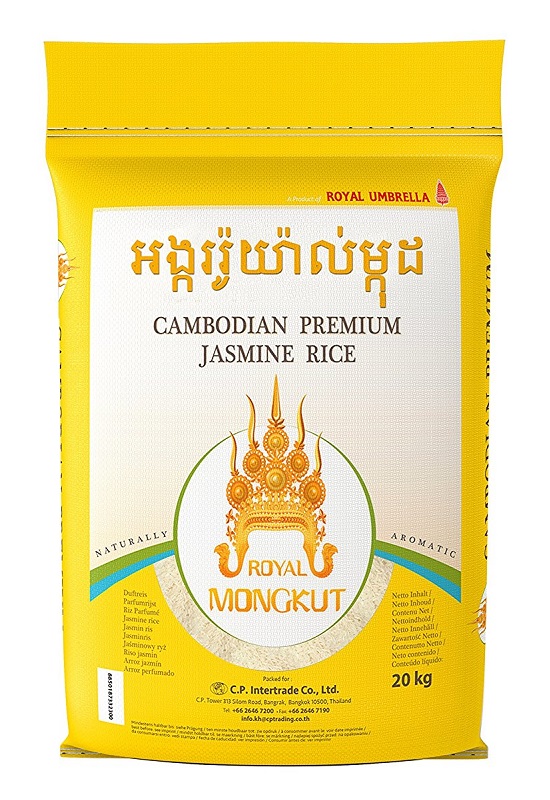 Riso profumato jasmine cambogiano - Royal Mongkut 20 Kg.